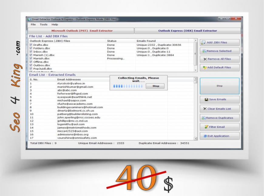 Email Extractor Outlook N Express 5.3