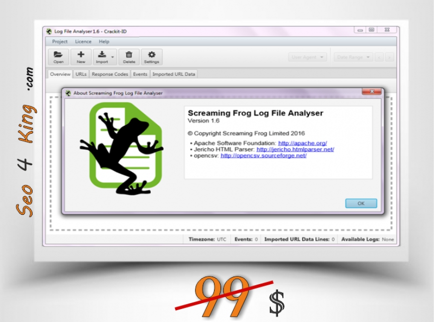 Screaming Frog SEO Log File Analyser v1.6